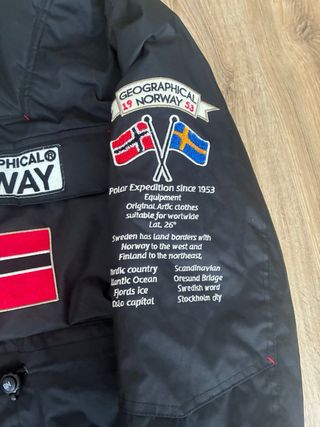Chaqueta Geographical Norway Negra
