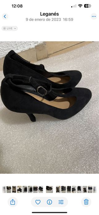 Zapatos de tacón Mary Paz negros