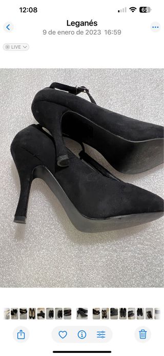 Zapatos de tacón Mary Paz negros