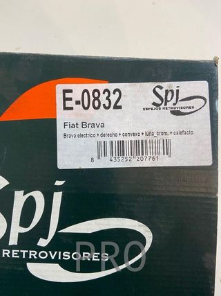 Fiat brava retrovisor derecho ref: E0832