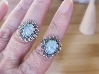 Anillo Plata Ley Piedra Luna.