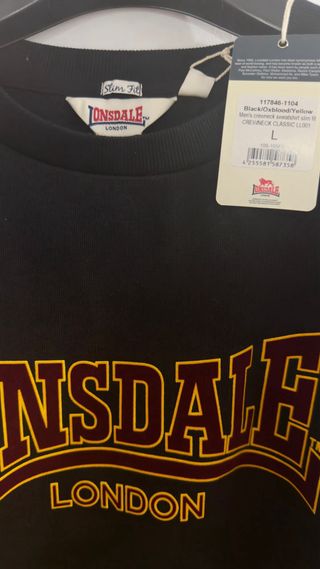 Sudadera Lonsdale Negra