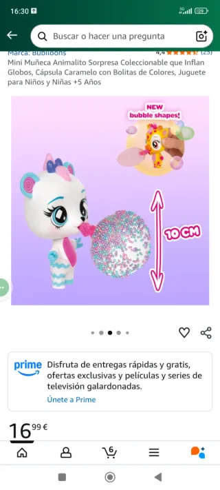 Bubiloons Muñeca Sorpresa Precintada