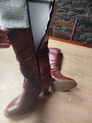 Botas marrones mujer con forro