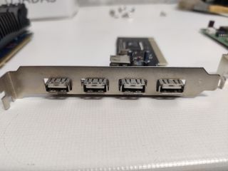 Tarjeta gráfica ASUS GT 610 otra USB y otra de red