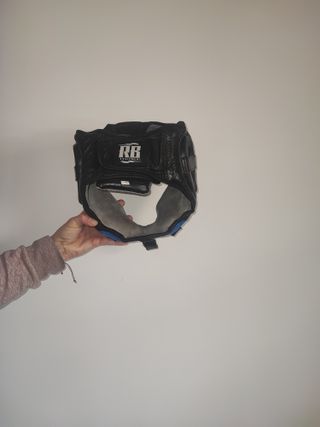 Casco de boxeo WE-BOXX azul y negro