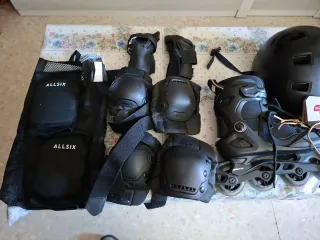 Patines en línea y protecciones