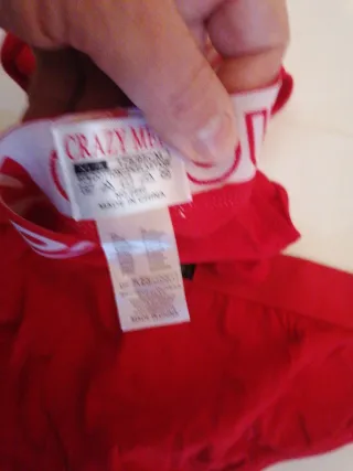 Coppia Slip Uomo Rossi Taglia L/XL