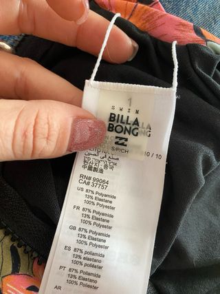 Bañador estampado floral manga larga Billabong