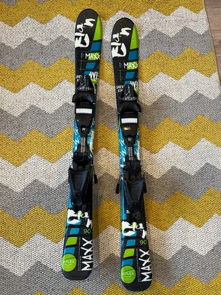 Esquís ski Elan Infantiles Max 90 i pals