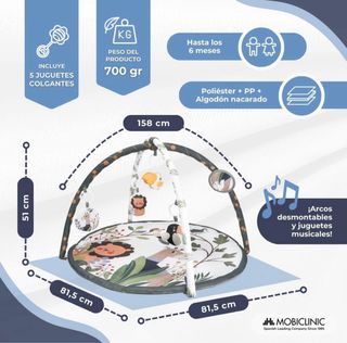 Gimnasio Bebé Alfombra Juegos Animales