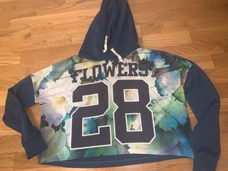 Sudadera Flowers 28 floral azul