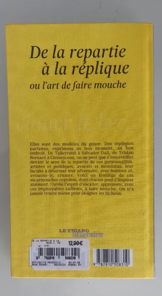 De la repartie à la réplique Ou l'art de faire ...