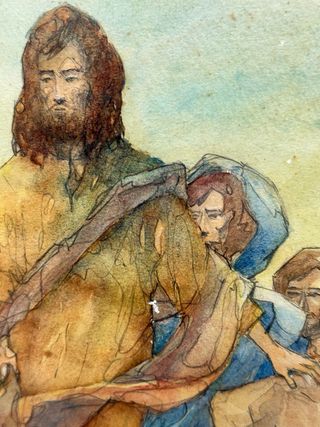 Antico acquerello 30x40 cm