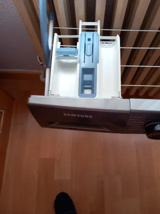 Panel frontal y cajetín lavadora Samsung ecobubble