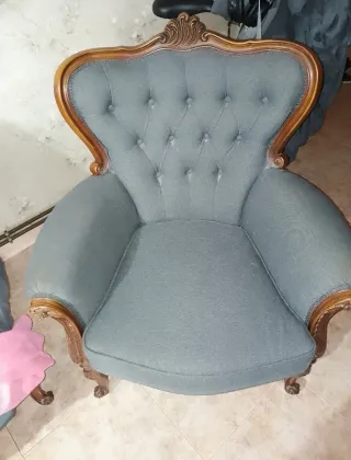 Sofá antiguo 3 plazas tapizado