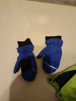 Pantalón de nieve azul talla 86-92 1-2 años