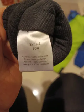 Pantalón de nieve azul talla 86-92 1-2 años