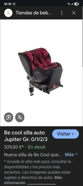 Silla coche Be Cool grupo 1-2-3 360