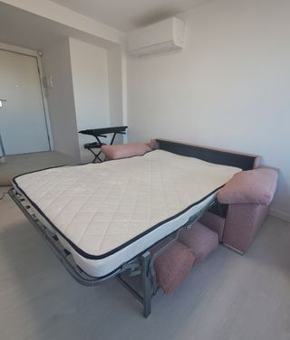 Sofá Cama 3 Plazas Rosa