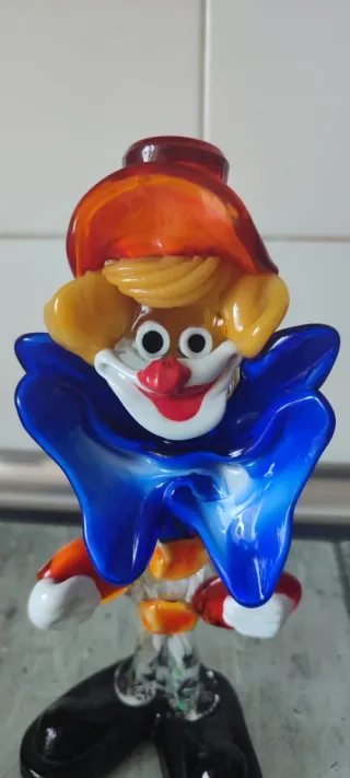 Figura Payaso Cristal Murano