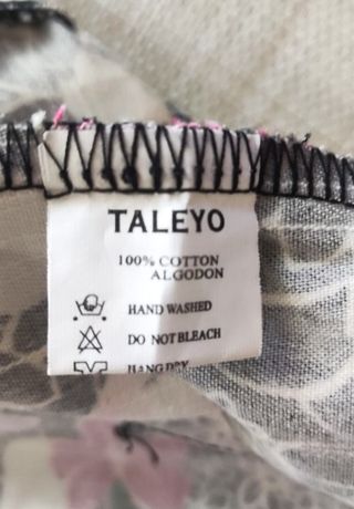 Pantalón TALEYO Estampado Flores Talla 48