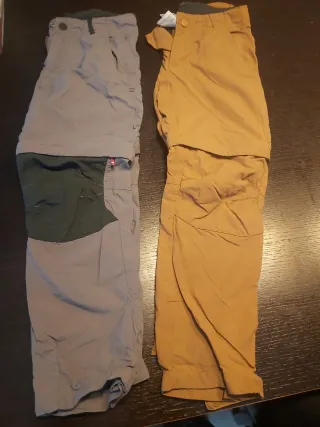 Pantalones de montaña convertibles talla 5 -6 años