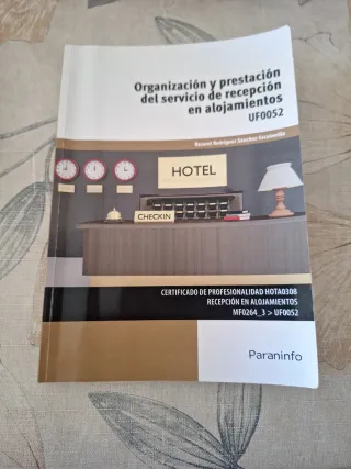 Organización y Prestación del Servicio de recepció