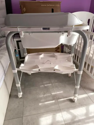 Cambiador bebé y bañera para recién nacidos