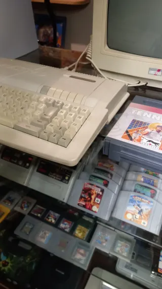 Amstrad CPC 474 Plus + monitor + tennis