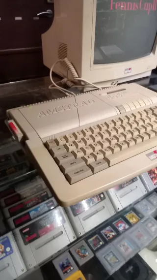 Amstrad CPC 474 Plus + monitor + tennis