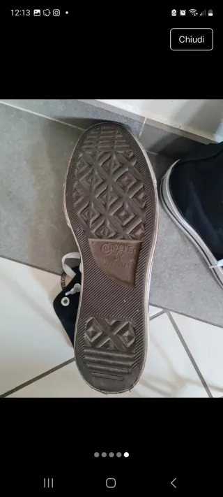 Converse All Star nere tg.42