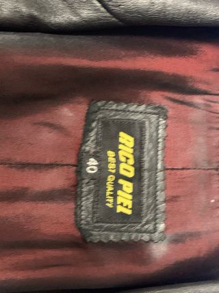 Chaqueta de piel negra mujer