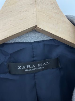 Americana Zara Gris Hombre Talla XL