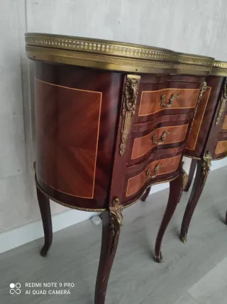 URGE  Pareja Mesitas Noche Antiguas Mármol