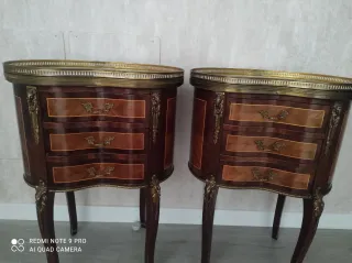 URGE  Pareja Mesitas Noche Antiguas Mármol