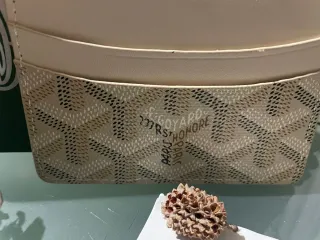 Porta tessere Goyard fantasia beige