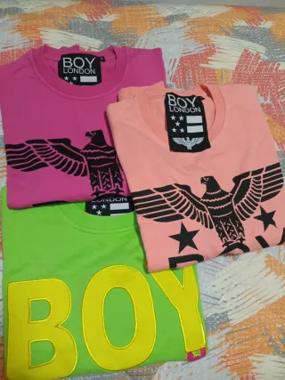 3 bellissime Felpe Boy London Garzate