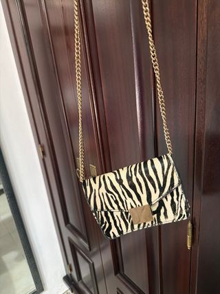 Bolso de mano cebra