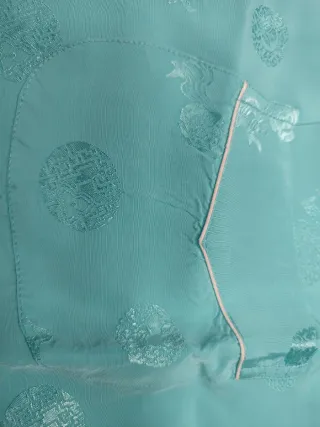 Pijama Satén Azul Claro