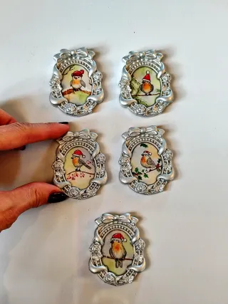 Magneti Natalizi Quadretti Babbo Natale