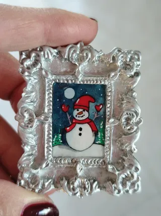 Magneti Natalizi Quadretti Babbo Natale