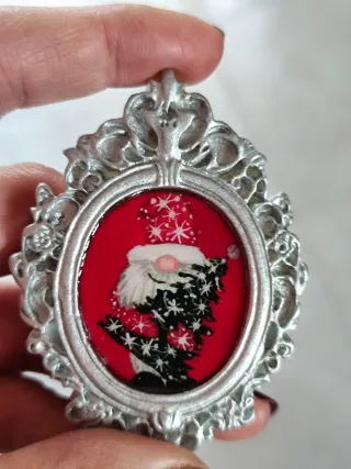 Magneti Natalizi Quadretti Babbo Natale