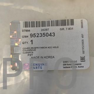 DIFUSOR PARACHOQUES TRASERO OPEL MOKKA NUEVO