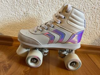 Patines 4 Ruedas Oxelo Decathlon Blancos, Talla 34