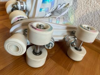 Patines 4 Ruedas Oxelo Decathlon Blancos, Talla 34