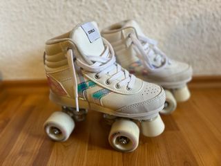 Patines 4 Ruedas Oxelo Decathlon Blancos, Talla 34