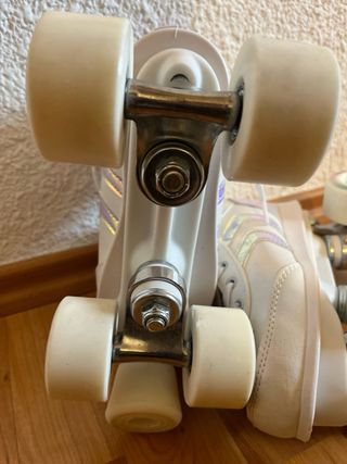 Patines 4 Ruedas Oxelo Decathlon Blancos, Talla 34