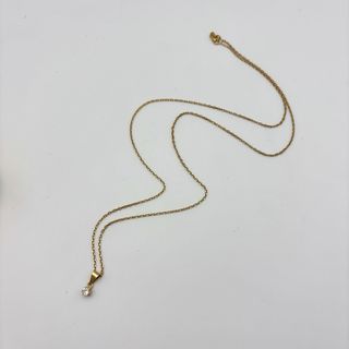 Collar de oro 18kt con circonita