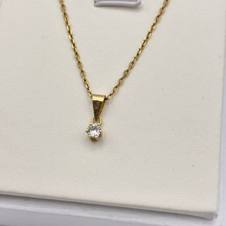 Collar de oro 18kt con circonita